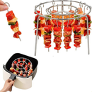 Suporte Para Espetos Em Aço Inox Para Air Fryer